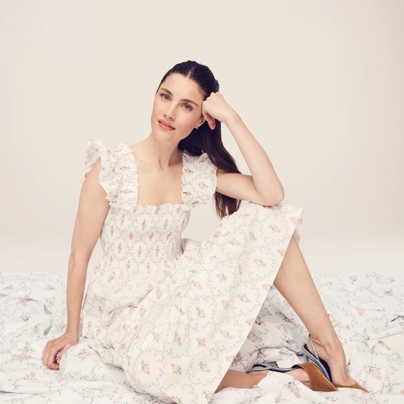 The Ellie Nap Dress - Pastel Trellis - Picture 2 of 4